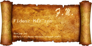 Fidesz Mózes névjegykártya